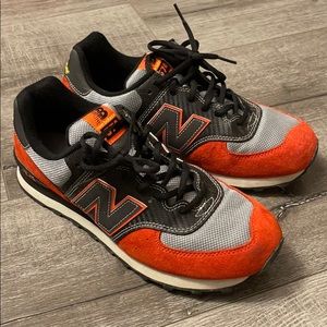New Balance M574JRB black red sz 9.5 Japan carbon